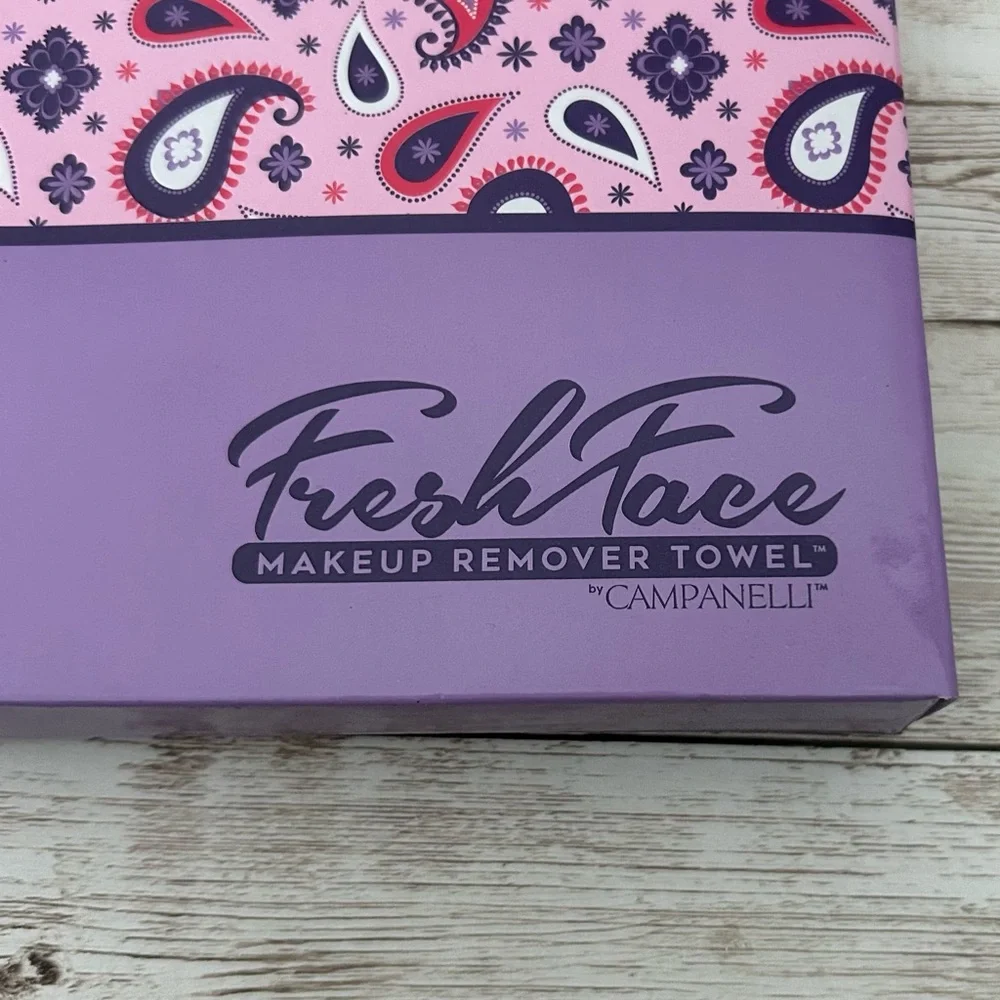 NIB Campanellis FreshFace Makeup Remover Cloth 3 Piece Reusable Microfiber Towel